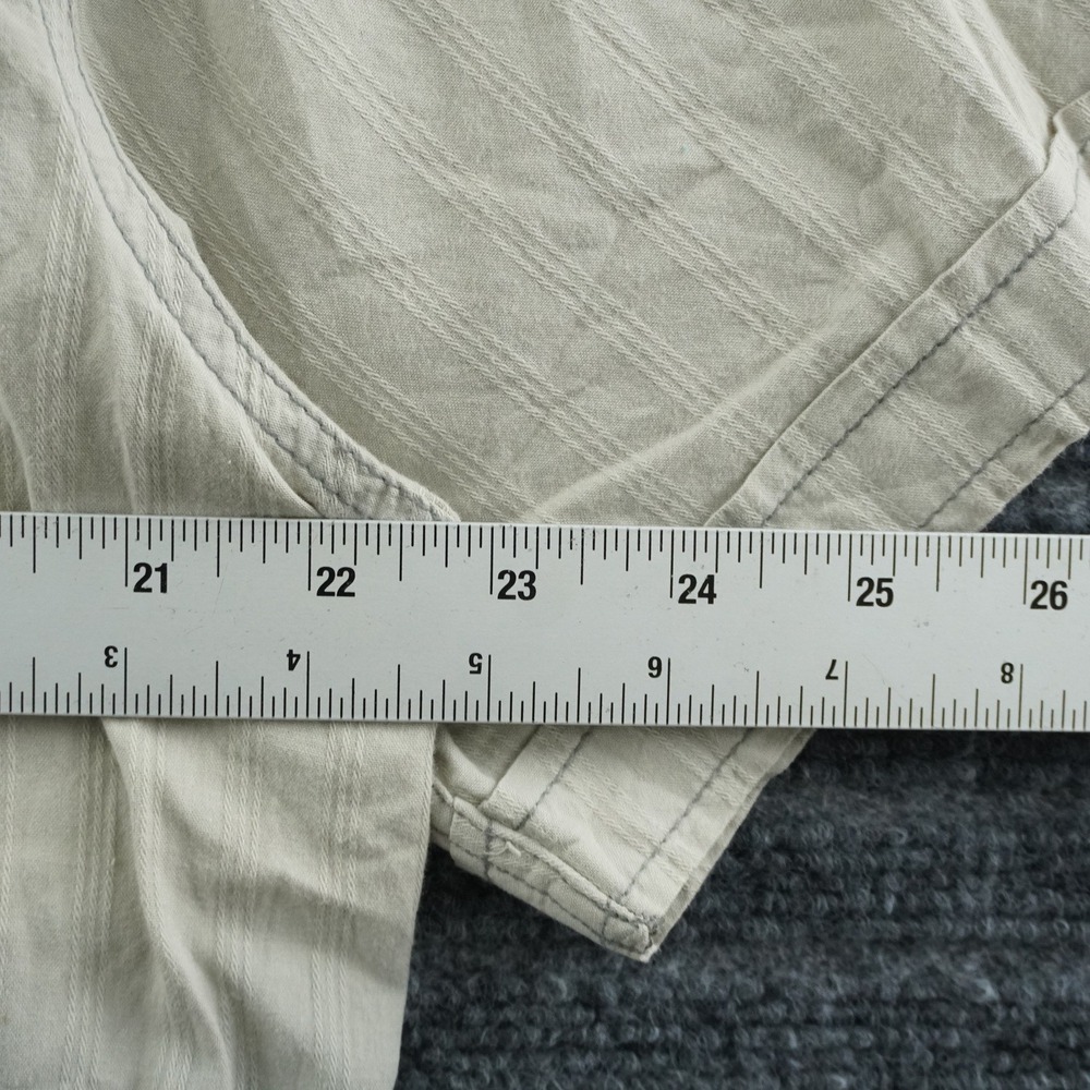 M76 Clothing Co Button Down Shirt Mens XL Tan Grey Ombre Graphic Western Y2K - Picture 5 of 10